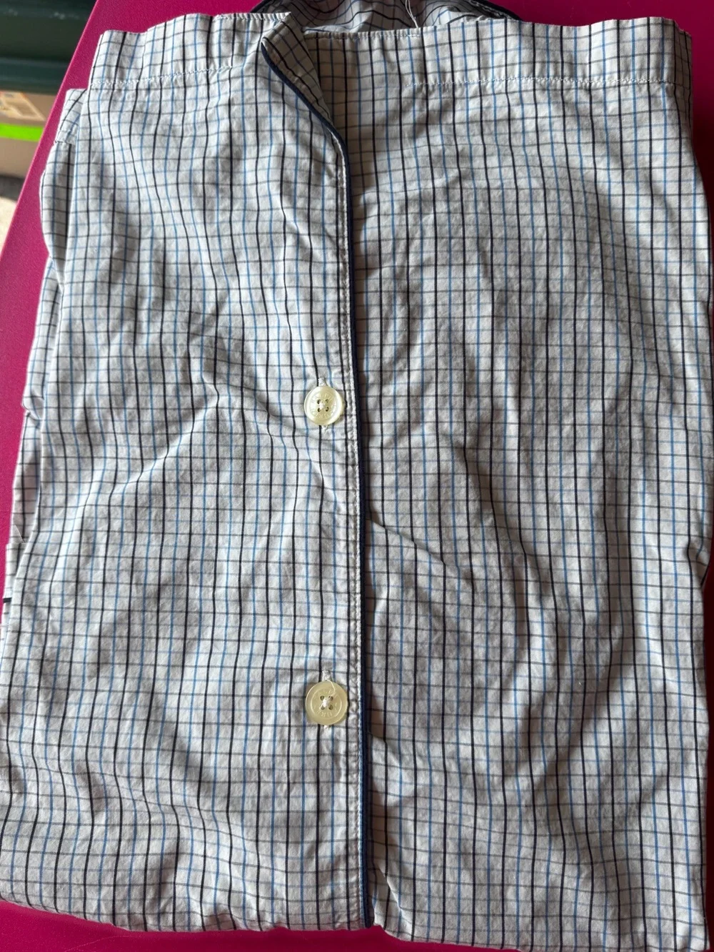 Polo by Ralph Lauren Men’s Blue & white check sleepwear set